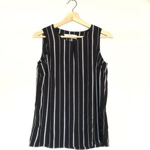 nwot JONES STUDIO striped B&W tank blouse